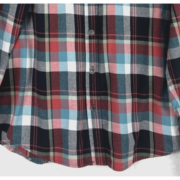 True Religion Men’s Red Multicolor Plaid Shirt Flannel Long Sleeve Size 2XL - Picture 4 of 9